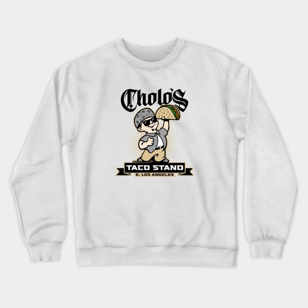 CHOLO'S TACO STAND Crewneck Sweatshirt by ROBZILLA